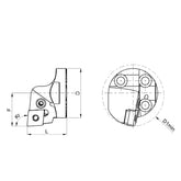 Turning head SR-CN-P Series - Big-tools Industrial Supply Tools for Metal Cutting